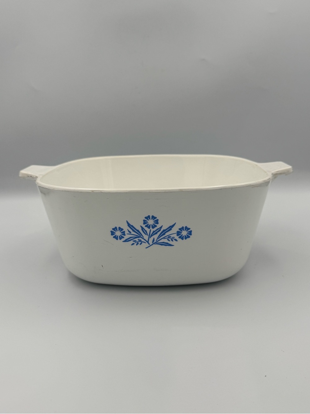 Vintage CorningWare Blue Cornflower 2.5 Qt Casserole Dish No Lid Retro Kitchen